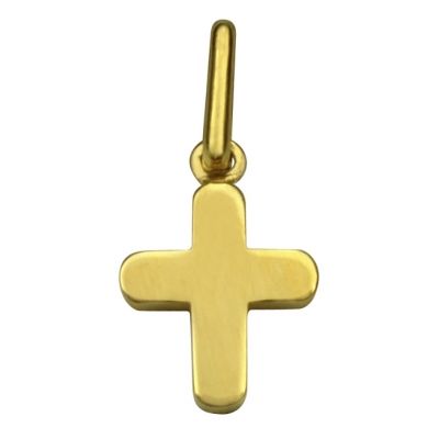 Petite croix 10 x 10 mm (or jaune 750°)