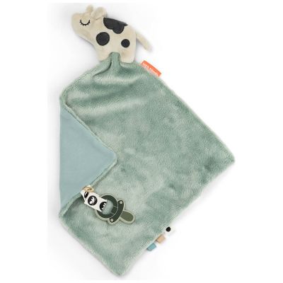 Doudou plat Dotti Bleu