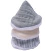 Lot de 4 cônes en gaze de coton rayé vert de gris et mousse de lait BB & Co Produit 3