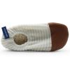 Chaussons Les Petits Velours écru (pointures 24-26) Les Pas Petits Produit 3
