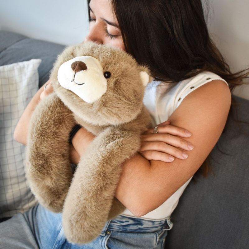 Peluche ours marron lesté PODCOLL (40 cm) Histoire d'Ours Ambiance 7
