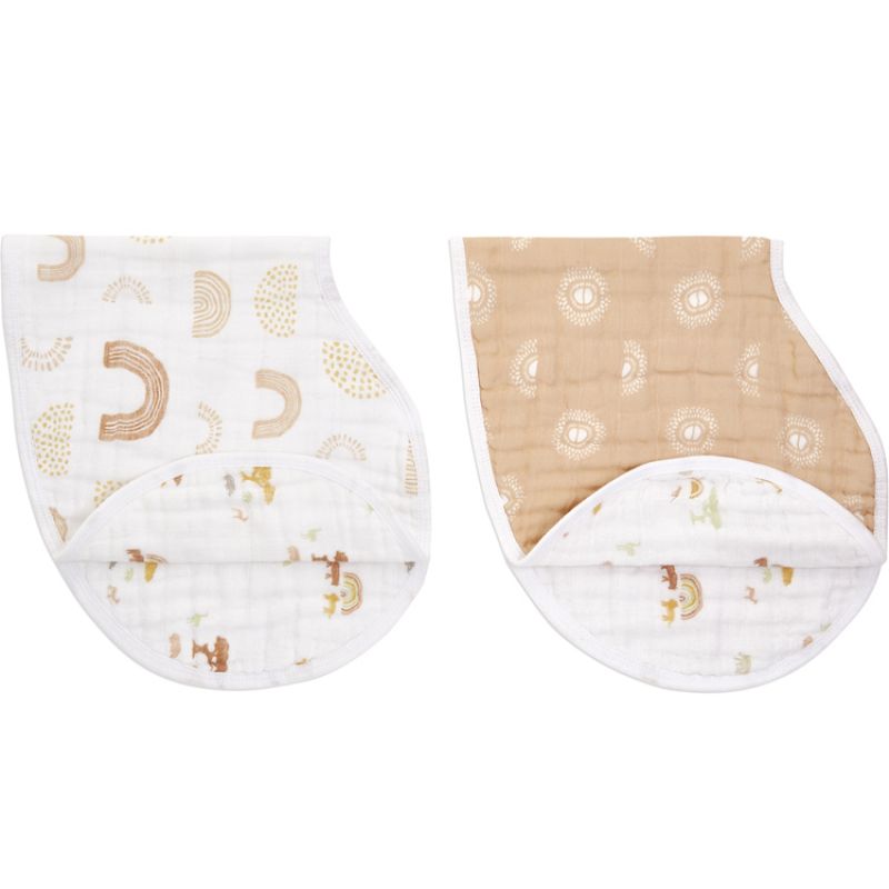Lot de 2 bavoirs protection d'épaules en coton Keep Rising aden + anais