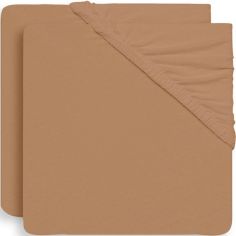 Lot de 2 draps housses Biscuit (60 x 120 cm) - Jollein