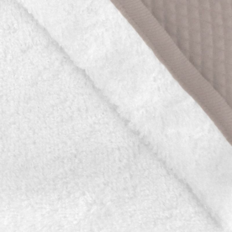 Tablier sortie de bain blanc et taupe  Red Castle