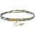 Variation Doré du produit Bracelet cordon liberty Mon petit cœur jaune (personnalisable) de la marque Padam Padam