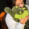 Peluche dinosaure vert lesté PODCOLL (40 cm) Histoire d'Ours Ambiance 7