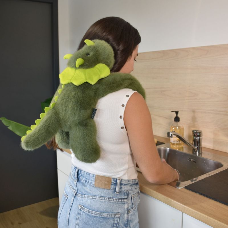 Peluche dinosaure vert lesté PODCOLL (40 cm) Histoire d'Ours Ambiance 9