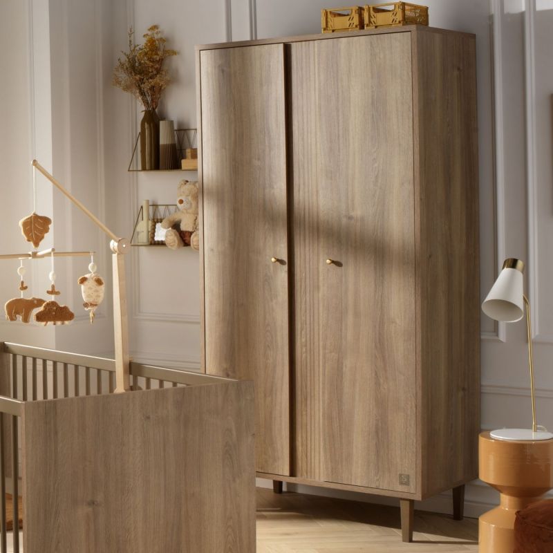 Armoire 2 portes Mokka Sauthon mobilier Ambiance 2
