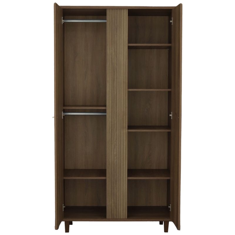 Armoire 2 portes Mokka Sauthon mobilier Produit ouvert 4