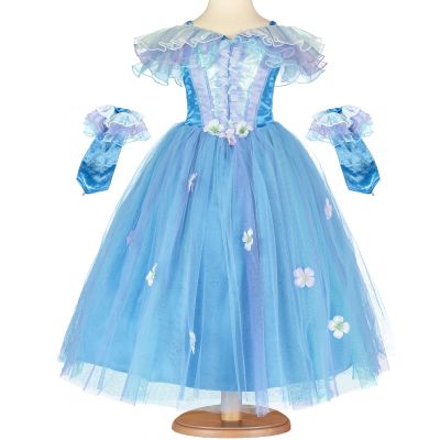 Robe de princesse bleue à fleurs (3-5 ans) Travis Designs
