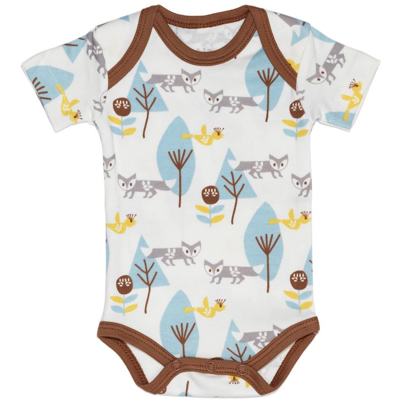 Body manches courtes renard (3-6 mois : 60 à 67 cm) Fresk