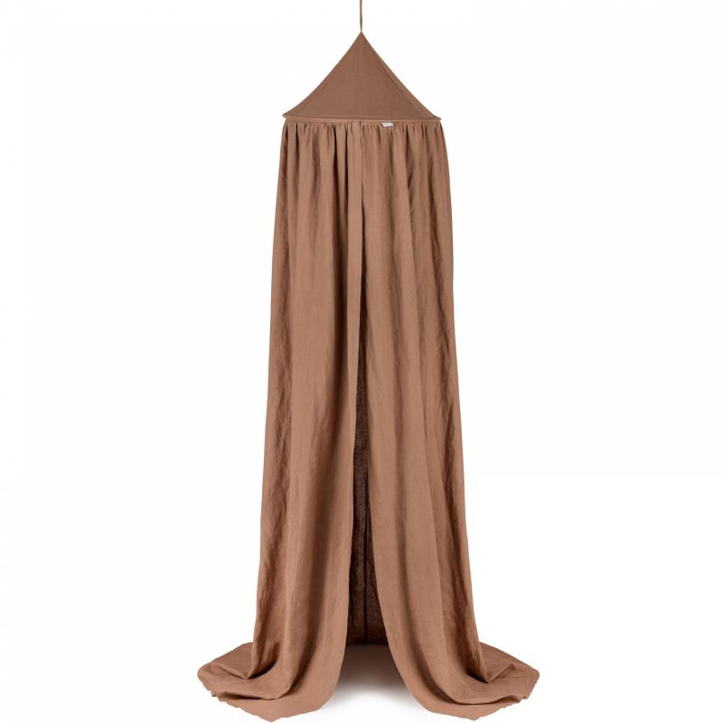 Ciel de lit en lin chocolat Pure nature Cotton&Sweets