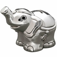 Tirelire Eléphant (métal argenté)  par Daniel Crégut