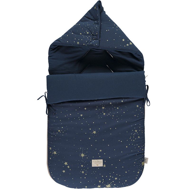 Nid d'ange passe sangle Passegiata Gold stella Night blue (90 cm) Nobodinoz
