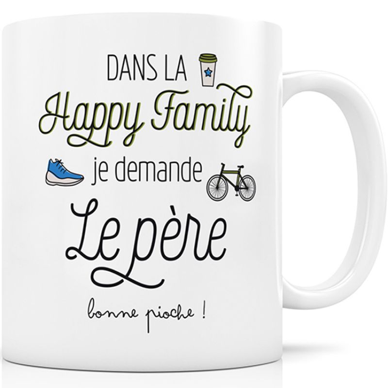 Mug en céramique Dans la Happy Family je demande le père Créa Bisontine