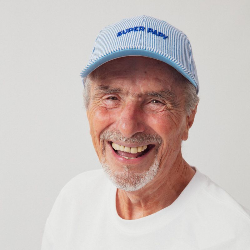 Casquette adulte Marinière Super Papy bleu (tour de tête 56-61 cm) Chamaye Ambiance 2