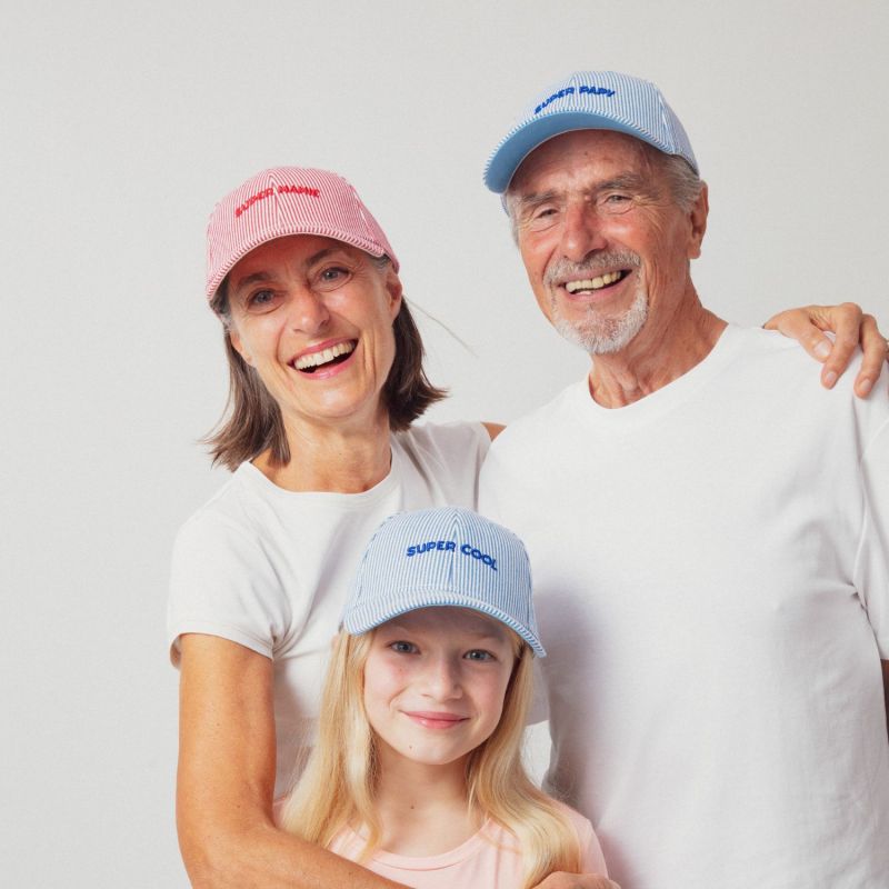 Casquette adulte Marinière Super Papy bleu (tour de tête 56-61 cm) Chamaye Ambiance 5