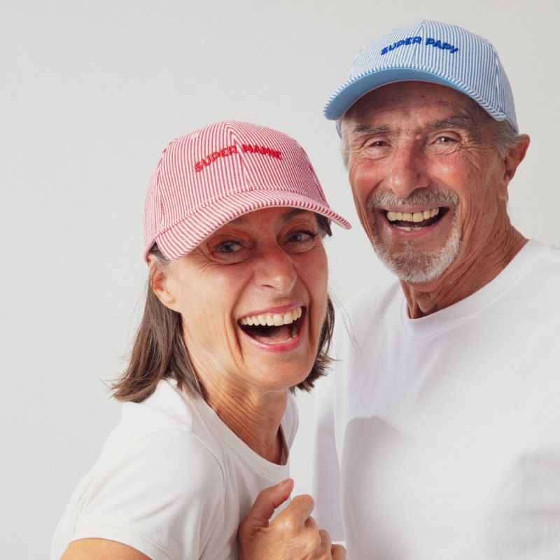 Casquette adulte Marinière Super Papy bleu (tour de tête 56-61 cm) Chamaye Ambiance 6