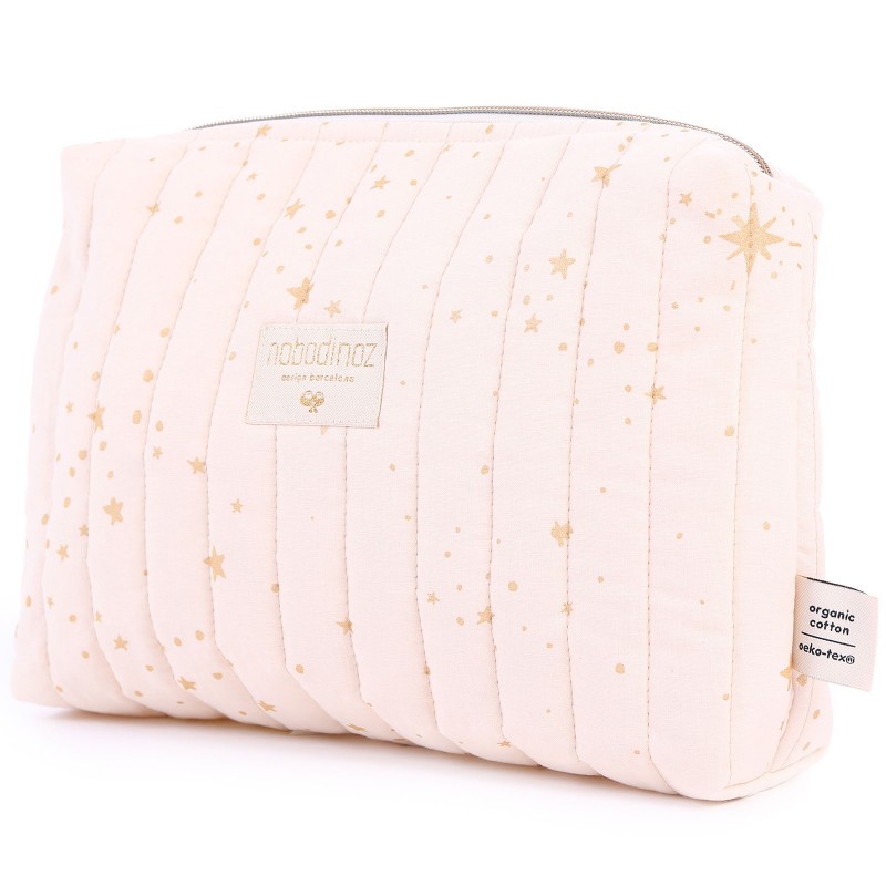 Trousse de toilette Travel rose pâle Gold stella Nobodinoz