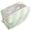 Trousse de toilette à rayures Vertes Pop Sauthon Produit ouvert 3