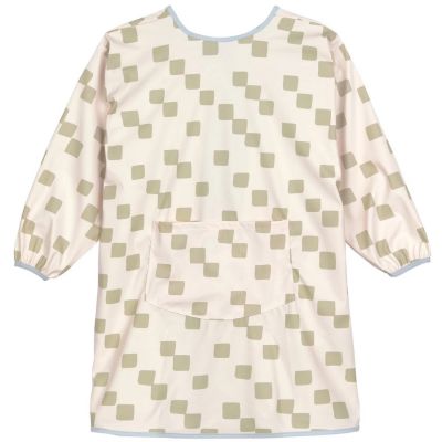 Tablier manches longues Happy Fruits bleu et kaki