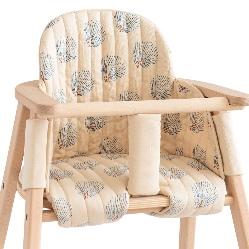 Coussin de chaise haute Growing green Blue Gatsby Cream Nobodinoz