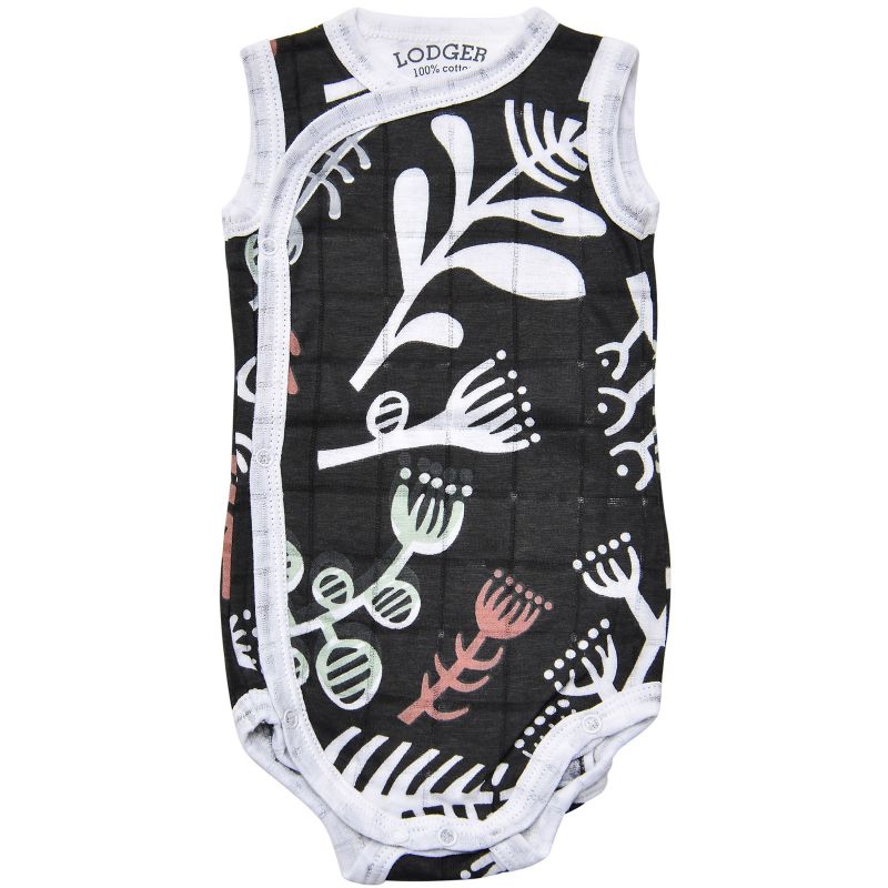 Body sans manches noir Raven Botanimal (0-2 mois : 56-62 cm) Lodger