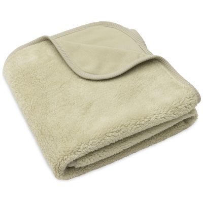 Couverture Basic Sherpa-Jersey Soft Matcha (75 x 100 cm) Jollein
