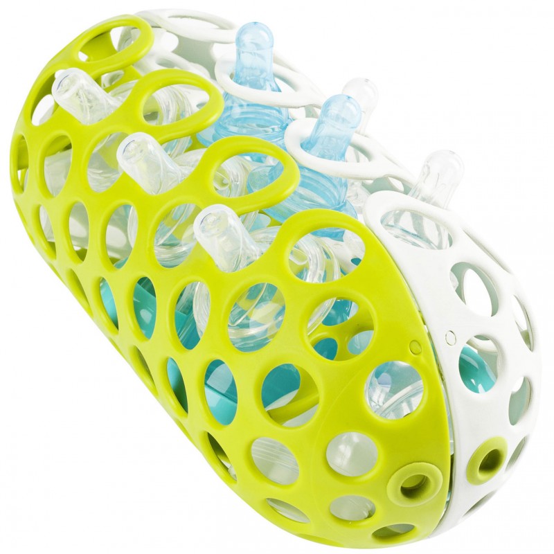 Panier lave-vaisselle Clutch vert et blanc Boon