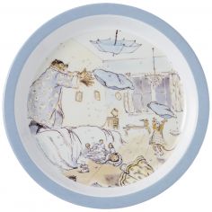 Assiette bébé Ernest et Célestine bleu (18 cm) - Petit Jour Paris