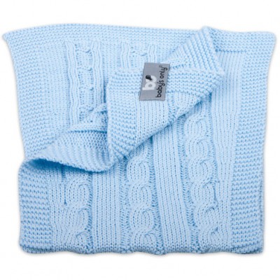 Bavoir protection d'épaules Cable Uni bleu ciel Baby's Only