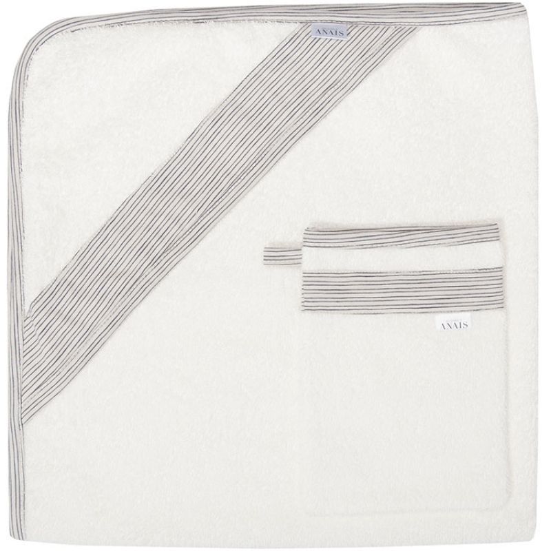 Cape de bain Blue ribbons (75 x 75 cm) Les Rêves d'Anaïs