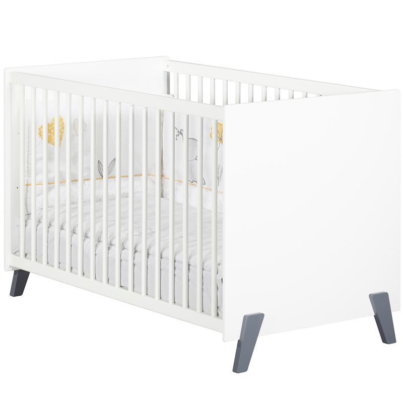 Lit à barreaux Joy gris (60 x 120 cm) Baby Price