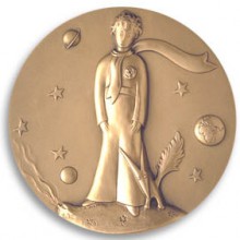Presse-papiers du Petit Prince au renard (bronze)  par Monnaie de Paris