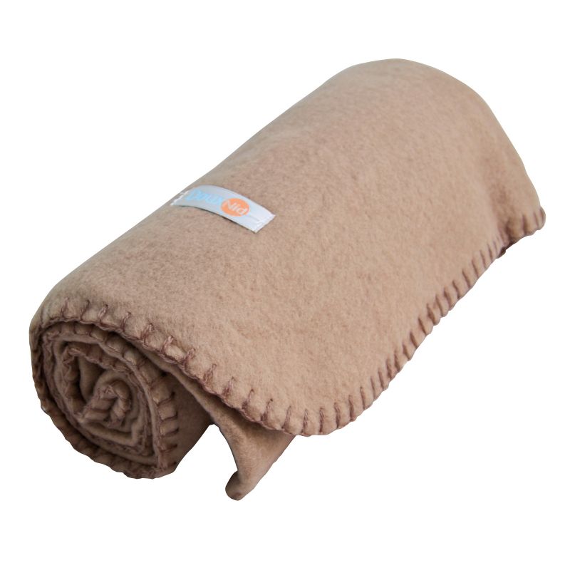 Couverture polaire Pola taupe Doux Nid (75 x 100 cm) Domiva