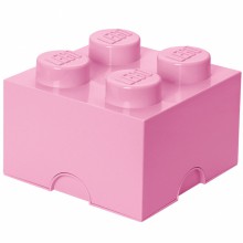 Boite de rangement empilable Lego rose 4 plots  par Room Studio