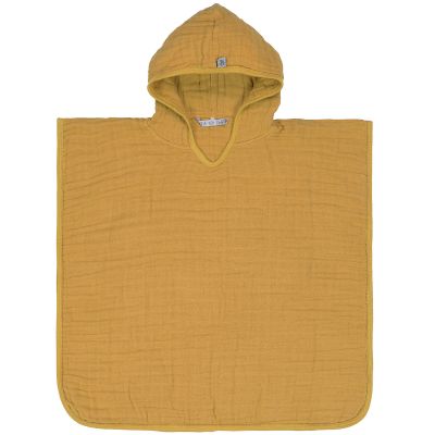 Poncho De Bain En Mousseline De Coton Moutarde 12 36 Mois