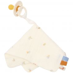 Doudou attache-tétine en gaze de coton Forest Treasures - Little Dutch