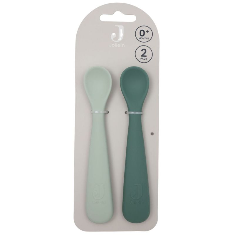 Lot de 2 cuillères en silicone Jade Shades Jollein Packaging 7
