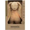 Peluche veilleuse lapin nature bio avec sons & lumières cappuccino  par Moonie