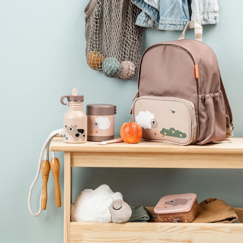 Gourde inox Tiny farm Rose (350 ml) Done by Deer Ambiance 2