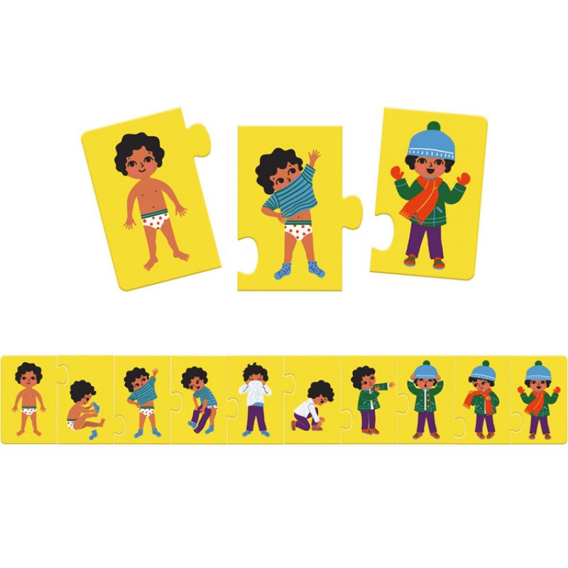Puzzle Je m'habille (10 pièces) Djeco