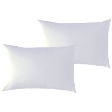 Lot de 2 taies d'oreiller en coton bio blanc (35 x 40 cm)  par P'tit Basile