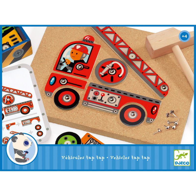 Jeu de clous tap tap véhicules Djeco