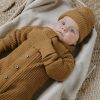 Bonnet bébé en teddy coton bio Soul Caramel (0-3 mois)  par Baby's Only