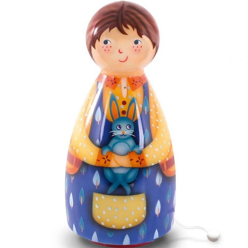 Lampe veilleuse musicale Le Garçon Lapin L'oiseau bateau
