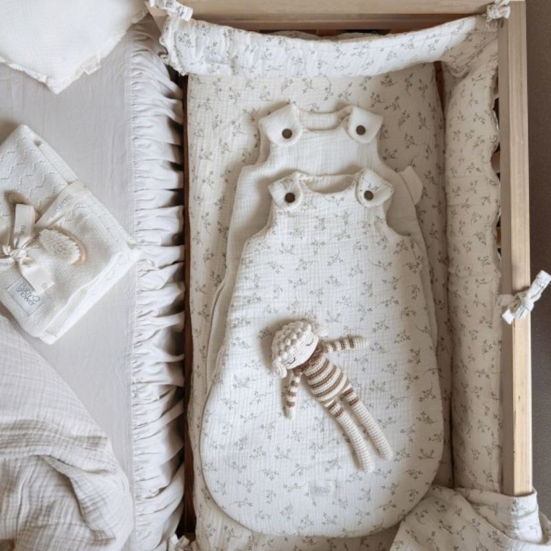 Tour de lit cododo Olive Bloom (180 cm) Babyshower Ambiance 2