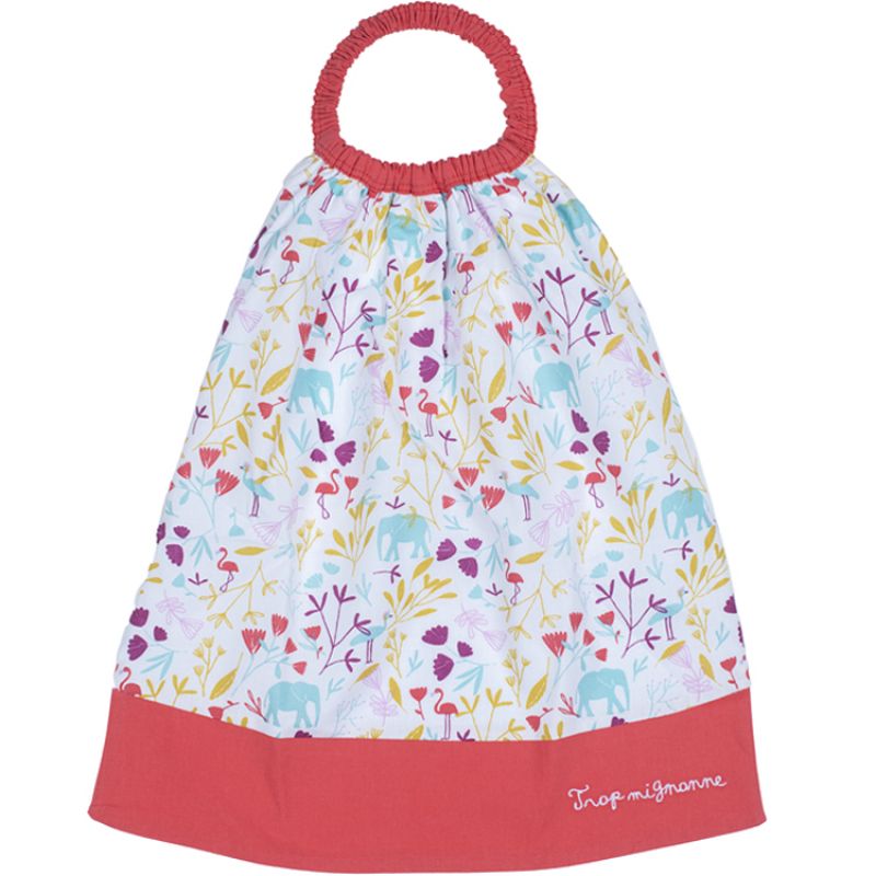 Bavoir passe-tête Trop mignonne Exotic grenadine BB & Co