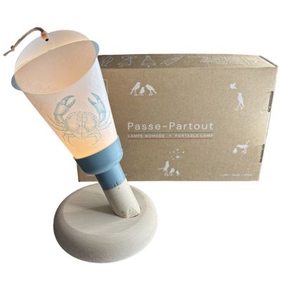 Coffret lampe nomade 5 en 1 - Crabe de la lune - Bleu Glacier