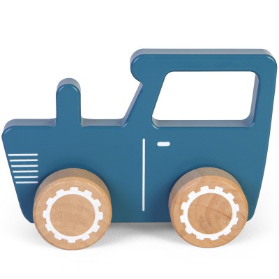 Tracteur en bois Mixed Stars Mint (13,5 cm) Little Dutch